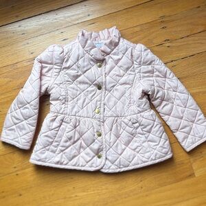 Janie and Jack Quilted Peplum Barn Jacket